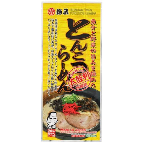 Tonkotsu Ramen Noodles | No Added MSG 8.4oz, Made in Japan (2 Sevings)【KURATA FOODS】 - Marufuku online